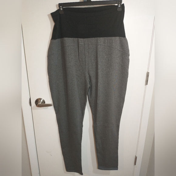 Time and Tru Maternity Comfort Belly Band Ponte Legging Gray Color SIZE XXL (20) - Picture 1 of 12